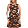 sans manches Augenstern Coffee-Beans pour femme, avec 2 poches latérales, coupe trapèze.